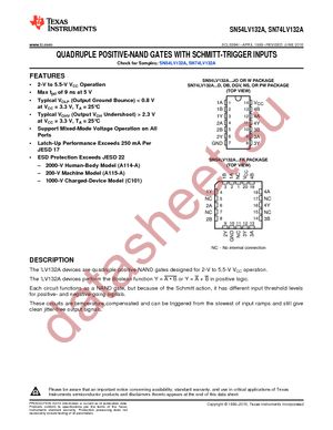 SN74LV132ADG4 datasheet  